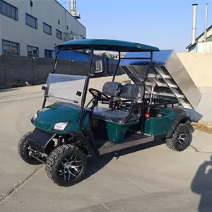 Kepler Carrinho de golfe off-road para veículo utilitário elétrico 2 lugares com caçamba e caixa de carga em alumínio