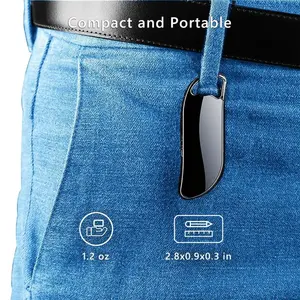 Lecteur de musique audio numérique Mini clé USB Pen 32GB/64GB/128GB Stockage activé par la voix 384Kbps Key Metal Key Chain V11 Version - Product Image 4