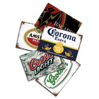 Customized Beer Metal Tin Sign, Vintage Poster Plaque, Pub