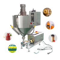 Machine de remplissage en acier inoxydable personnalisée avec agitation et chauffage pour sauce chili, sauce au poivre, boissons, huile, liquides visqueux