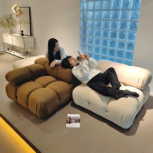 Sofá moderno de gama alta <span class=keywords><strong>Mario</strong></span> Bellini sofá tela de terciopelo Lino esquina vestíbulo Hogar Villa módulo modular sofá seccional sofá - Product Image 1