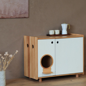 Muebles de Salón Personalizados al por Mayor, Gabinete de Almacenamiento para Arena de Gatos de MDF de Lujo Ligero, Extra Grande - Product Image 4