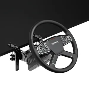 Moza Racing Wheel Trucking Bundle Set Includes R5 Base Tsw Sr-p Lite Dual Pedals <b>Table</b> <b>Clamp</b> with Game Steering Moza Trucking - Product Image 4