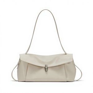 Sac à main bandoulière haut de gamme en cuir de <span class=keywords><strong>vachette</strong></span> véritable pour femme, petit format, polyvalent et tendance, avec doublure en polyester et fermeture à rabat - Product Image 1