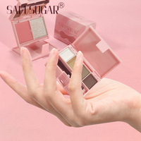Palette de fards à paupières portable et pliable Summer10 Colors, pailletée, nacrée, waterproof, mate, délicate, style Ins