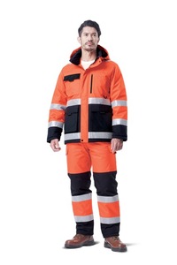 Hi-Visibility <b>Waterproof</b> Reflective Safety <b>Work</b> Jacket EN ISO 20471 Compliant | T-BUC TBS-5032J OEM/ODM Korean Brand - Product Image 4