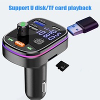 Adaptateur de chargeur de voiture USB C de haute qualité, charge rapide avec 2*USB + 1*Type C et chargeur de voiture USB C avec affichage de la tension