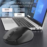Kantoor Zakelijke Plastic Lichtgewicht Draadloze Muis op Batterijen 3D 2.4g Draadloze Muis Lage Prijs Muis voor laptop