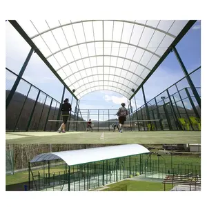 钢结构体育场屋顶现代足球pvdf篮球场遮阳棚帐篷，用于室外罩的结构设计