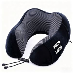 Promotional Gift Custom Logo Printed 2025 New Design Round Travel Neck <b>Pillow</b> <b>Memory</b> Foam U Shaped - Product Image 1