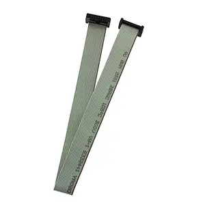 สายเคเบิล IDC แบบแบนสีเทา ขนาด 500 มม. ขั้วต่อแบบ OEM ระยะพิน 2.0 มม. 2*10P สาย FFC รุ่น HCX HCX-FFC026 สำหรับเครื่องพิมพ์ จอทีวี และไฟ - Product Image 1