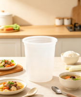 Contenants alimentaires Espak avec logo client, sans BPA, en PP de qualité alimentaire, 32 oz, compatibles micro-ondes, lave-vaisselle et congélateur, avec couvercles
