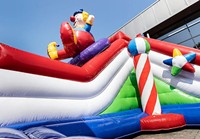Ciudad de Diversión Inflable Gigante con Temática de Circo, Castillo Inflable Grande de PVC para Niños, Alquiler para Fiestas al Aire Libre