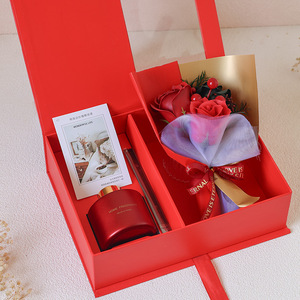 Bán Buôn Giáng Sinh Hộp Quà Tặng Sáp Đậu Nành Nến Reed Khuếch Tán Chai Sang Trọng Và Hương Liệu Nến Thiết Lập - Product Image 3