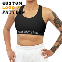 Bra Olahraga Wanita Berkualitas Tinggi dengan Logo Custom, Pinggang Elastis, Kompresi, Menyerap Keringat, dan Bahan Stretchy untuk Wanita