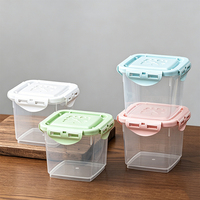 Boîte à gâteau mousse réutilisable avec couvercle à clipser, pot à fromage, boîte d'emballage pour dessert Tiramisu, joint en silicone, fabricant en gros, 400/650 ml