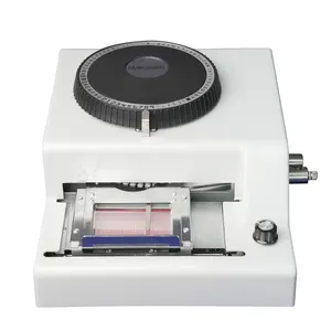 Máquina de impressão em relevo de cartão de identificação de PVC em aço inoxidável manual de fornecimento de fábrica
