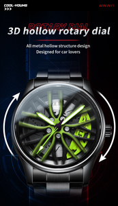 Relojes Originales con Esfera Giratoria en Forma de Llanta de Aleación de Coche con Rotación de 360 - Product Image 5