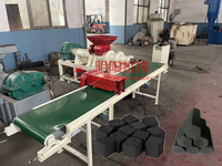 Machine à briquettes de charbon de bois Mingyang haute capacité 500-800 kg/h, extrudeuse de shisha en cubes de 25 mm, machine à charbon à économie d'énergie 380V