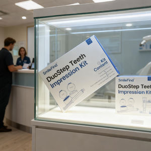 ชุดทำแบบจำลองฟันซิลิโคน Smile Find แบบสองขั้นตอน สำหรับงานทันตกรรม ขายส่งชุดอุปกรณ์ทำแบบจำลองฟันและชุดทำแม่พิมพ์ พร้อมโลโก้ตามสั่ง - Product Image 1