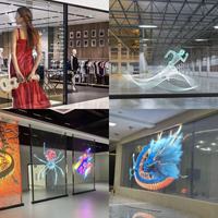 Film LED transparent ultra-fin, écran LED adhésif flexible pour vitrine de magasin, façade de centre commercial