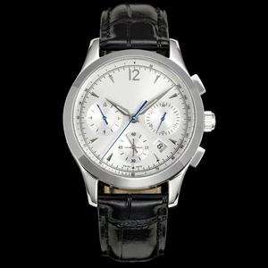 นาฬิกาข้อมือผู้ชายทรงกลมกันน้ำคุณภาพสูง ดีไซน์ธุรกิจอเนกประสงค์ พร้อมกระจกแซฟไฟร์ โครโนกราฟ และมาตรวัดความเร็ว - Product Image 1