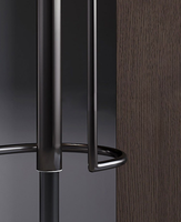 Moderne Luxus 2-teilige Verstellbare Schwarze Edelstahl Drehbare Kommerzielle Barhocker Set für Küche Wohnzimmer