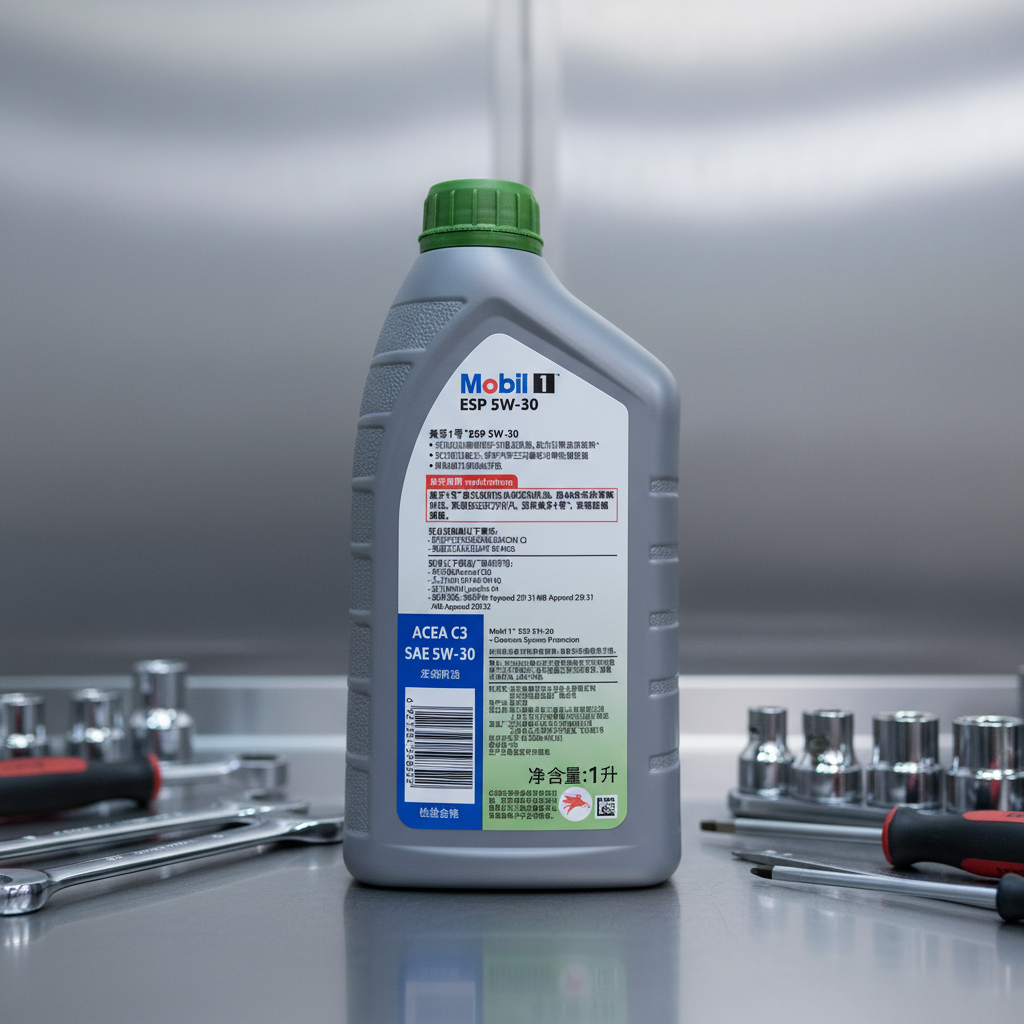 Genuine Mobil 1 ESP Formula 5W-30 1L Motor Oil, API SN, ACEA C3, Low Ash, for Euro VI/China 6, 12 Bottles/Carton Oil Parts Image 2
