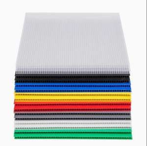 Tableros de láminas corrugadas de plástico de tablero hueco de plástico PP de 4X8FT - Product Image 1