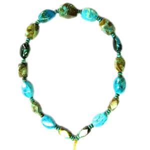 Collar grueso turquesa, joyería de moda, cadena con cuentas - Product Image 3