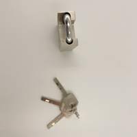 Cadenas à anse entièrement protégée de 50 mm, cadenas en acier haute sécurité antirouille pour portail, entrepôt, unité de stockage