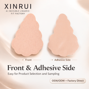 XINRUI Cubrepezones Triangulares Adhesivos Invisibles Reutilizables con Efecto Push-up y Realce de Senos, sin Costuras, con Diseño Floral, para Lencería Íntima Femenina - Product Image 5