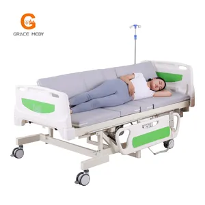 Grace Medy 2024 새로운 전기 침대는 의료 장비를 세울 수 있습니다 전기 병원 서 침대 마비 환자 치료 다시 리프트