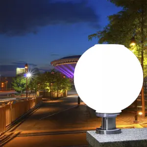 Valla Puerta Lámpara Iluminación Led Globo Pilar Jardín Camino Villa Paisaje Césped Luces Bola de cristal Pilar al aire libre Luz