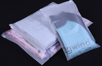 Vente directe d'usine vêtements chaussures produits quotidiens sacs d'emballage personnalisés tout nouveau Design de mode avec sac à fermeture éclair givré
