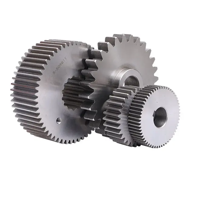 Custom Design Precision M0.5 M1 M1.5 M2 M2.5 M3 M4 M5 M6 Cnc Hobbing Double Helical And Straight Spur Gear Steel Gear