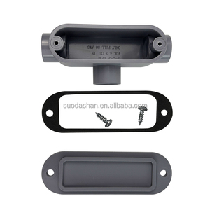 Nhà máy cung cấp trực tiếp ETL được liệ<span class=keywords><strong>t</strong></span> kê màu xám <span class=keywords><strong>PVC</strong></span> Outlet ống dẫn cơ thể phù hợp <span class=keywords><strong>t</strong></span> Loại nhựa Điện ống dẫn kênh kế<span class=keywords><strong>t</strong></span> nối - Product Image 4