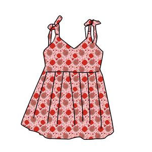 Vestido de Manga Corta para Bebés y Niñas Pequeñas, Estilo Inglés Otoñal, 95% Algodón, Personalizado ODM, Venta al Por Mayor de Fábrica, Estampado - Product Image 6
