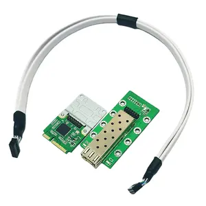 Высокоскоростной интерфейс Mini Pcie к одиночному порту Sfp Gigabit Ethernet Mini PCIE, сетевая карта NIC для сервера