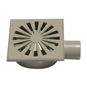 Couvercle de manhole en ABS gris avec grille de 150x150 mm pour drainage - Product Image 1