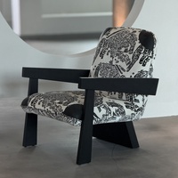 Fauteuil Canapé Dega Rétro Style Médiéval Richard Personnalisable en Bois Massif pour Salon Chambre Bureau Meuble Décontracté Vintage pour la Maison