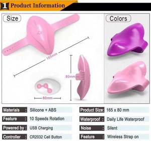 Mutandine vibranti impermeabili indossabili regolabili dello stimolatore del clitoride per la fabbrica delle donne che indossano il vibratore delle mutandine con il telecomando - Product Image 4