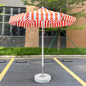 <span class=keywords><strong>Parasol</strong></span> de jardin, de plage ou de restaurant, imperméable, en aluminium de haute qualité, avec décoration à rayures droites, personnalisable, fabriqué en usine - Product Image 6