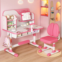 Nouveau bureau intelligent ergonomique pour enfants, vente en gros d'usine, table et chaise réglables en hauteur pour enfants