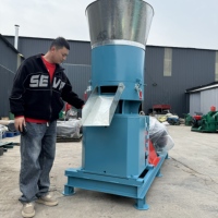 Machine à granulés à matrice plate multifonctionnelle avec moteur et roulement, haute capacité, durable, pour la production d'aliments pour poulets, porcs, poissons et bovins
