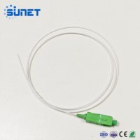 Sunet FTTH SC/APC 0.9mm 2.0mm PVC/LSZH Pigtail de Fibra Óptica Simplex Monomodo G657A1 A2 G652D