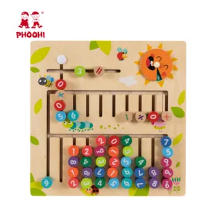 Pädagogische Mathematik Kinder Addition Subtraktion Spielzeug Holz Montessori Material Board