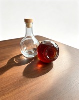 Bouteille en verre transparente vide pour spiritueux, 250 ml, 500 ml, avec bouchon, vente en gros, logo personnalisé pour whisky, brandy, bourbon, gin – Offre spéciale