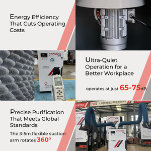 Yongsta New Mobile Industrial <strong>Dust</strong> Collector 3 HP 99.9% Efficiency Flexible 2m/3m/4m Suction Arm for Welding Fume Extraction - Product Image 6