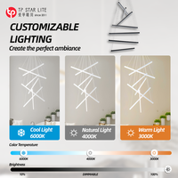 Luminaire suspendu linéaire LED personnalisé pour escalier, salon, lustre moderne sur mesure pour plafond haut, hôtel, maison